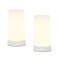 Melrose Set of 2 LED Flickering Flameless Christmas Candles 5&#x22;